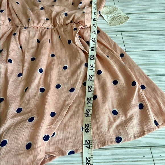 ALTAR’D STATE Women’s‎ Polka Dot Pink & Blue Skort Wrap Shorts Romper Size Small - Picture 14 of 16